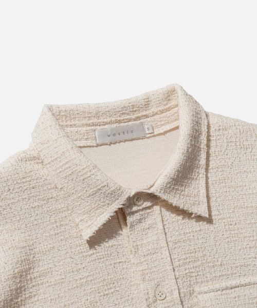VASTIC（バスティック）の「カットオフニットシャツ_アイボリー（シャツ/ブラウス・メンズ・その他・LARGE/MEDIUM）」の4枚目の写真
