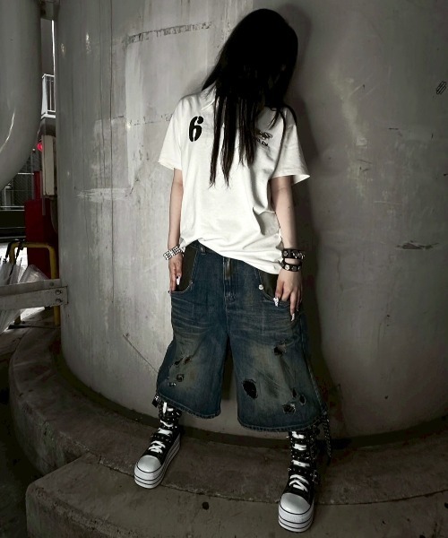 Never mind the XU（ネバーマインドザエックスユー）の「【Never mind the XU】studs belt platform sneaker boots / 【ネバーマインド ザ エックスユー】スタッズベルトプラットフォーム厚底スニーカーブーツ（ブーツ・レディース・ブラック・39/37/38）」の12枚目の写真