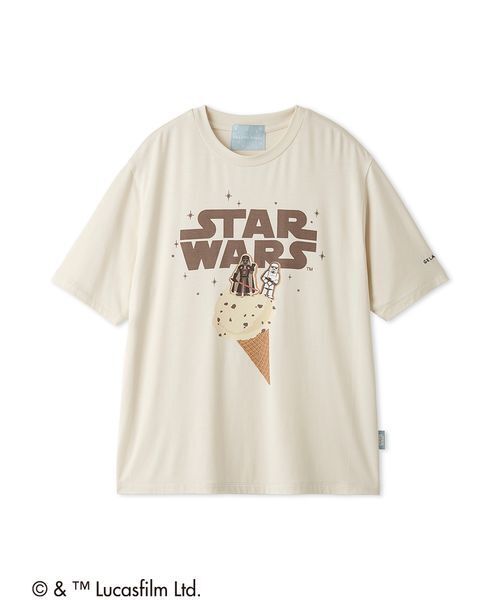 gelato pique(ジェラートピケ)の「【STAR WARS】【レディース】ワンポイントTシャツ(ルームウェア/パジャマ・レディース・クリーム/ミント・F)」の17枚目の写真