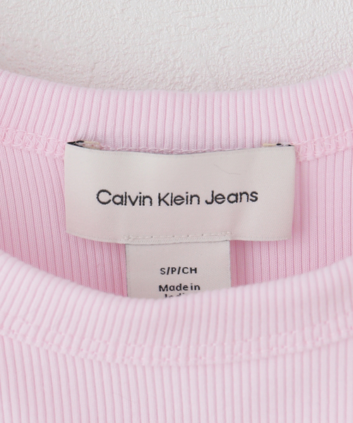 U by SPICK&SPAN(ユーバイスピックアンドスパン)の「Calvin Klein / カルバン クライン COTTOUR 2X2 RIB GRAPHIC TAN(タンクトップ・レディース・チャコールグレー/ホワイト・SMALL)」の6枚目の写真