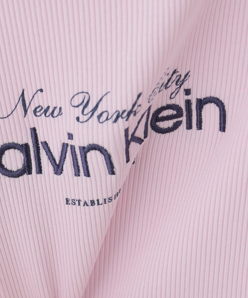 U by SPICK&SPAN(ユーバイスピックアンドスパン)の「Calvin Klein / カルバン クライン COTTOUR 2X2 RIB GRAPHIC TAN(タンクトップ・レディース・チャコールグレー/ホワイト・SMALL)」の8枚目の写真