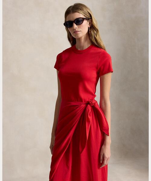 フェイクラップ Tシャツ ドレス（ワンピース）｜POLO RALPH LAUREN
