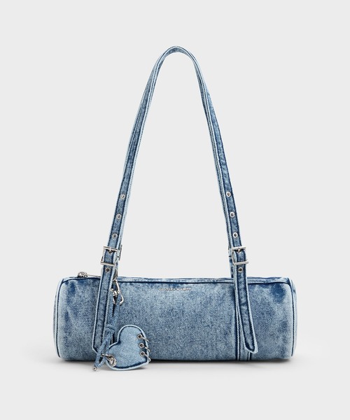 CHARLES & KEITH(チャールズ & キース)の「Rey レイ デニム ロングショルダーバッグ(ショルダーバッグ・レディース・ブルー系その他3・M)」の7枚目の写真