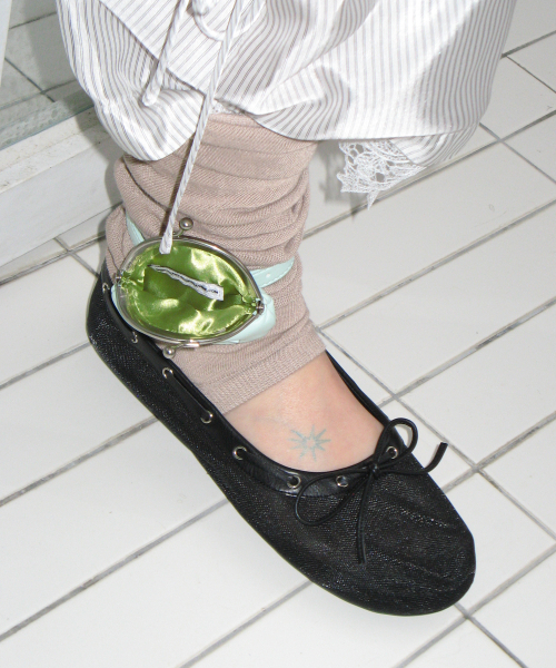 FOGGY MOODY(ポギムディ)の「Palm 0050. Boat Mesh Flats - 3colors(バレエシューズ・レディース・ホワイト/ライム/ブラック・22.5cm/23cm/23.5cm/24cm/24.5cm/25cm)」の5枚目の写真