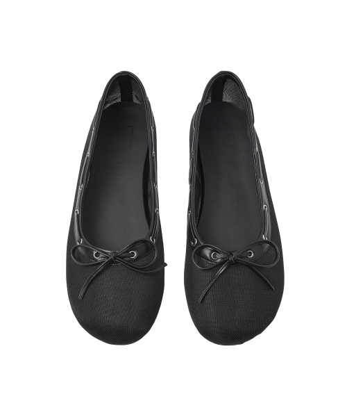 FOGGY MOODY(ポギムディ)の「Palm 0050. Boat Mesh Flats - 3colors(バレエシューズ・レディース・ホワイト/ライム/ブラック・22.5cm/23cm/23.5cm/24cm/24.5cm/25cm)」の14枚目の写真