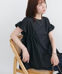 【WEB限定】サイドリボンチュニックブラウス