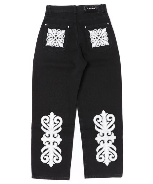 L.H.P(エルエイチピー)の「ERINAIE/エリナイエ/BRIGHT TRIBAL PARTY DENIM PANT(デニムパンツ・レディース・ブラック・M)」の7枚目の写真