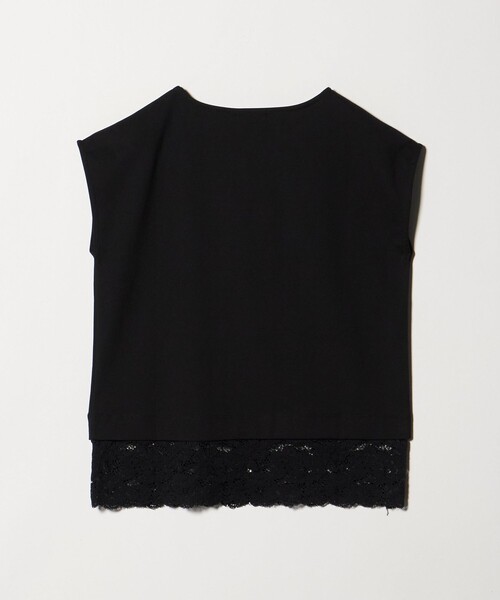 A DAY IN THE LIFE UNITED ARROWS（アデイインザライフユナイテッドアローズ）の「ポンチ×レース レイヤードカットソー  ＜A DAY IN THE LIFE＞（Tシャツ/カットソー・レディース・オフホワイト/ブラック/ダークグレー・FREE）」の11枚目の写真