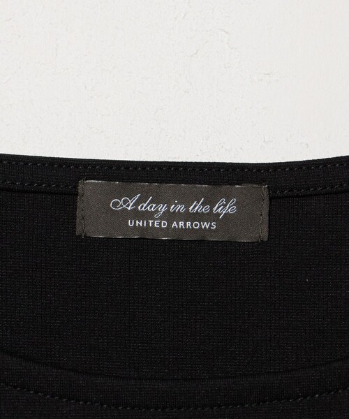A DAY IN THE LIFE UNITED ARROWS（アデイインザライフユナイテッドアローズ）の「ポンチ×レース レイヤードカットソー  ＜A DAY IN THE LIFE＞（Tシャツ/カットソー・レディース・オフホワイト/ブラック/ダークグレー・FREE）」の22枚目の写真