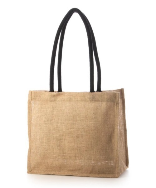 CACHELLIE(カシェリエ)の「RIBBON JUTE TOTE / M(トートバッグ・レディース・ブラック/ナチュラル・FREE)」の3枚目の写真