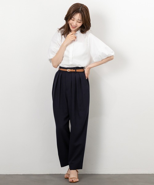 MAISONCOMFY (メゾンコンフィ)の「【袖バルーンブラウス】ボリュームスリーブ使いで二の腕もカバー(シャツ/ブラウス・レディース・イエロー/ホワイト/ピンク・FREE)」の10枚目の写真