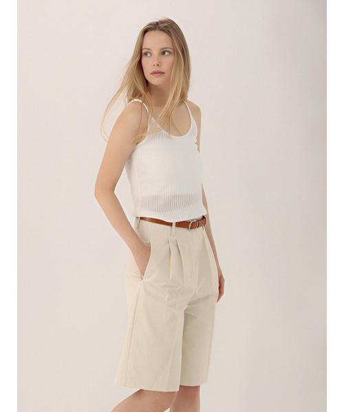 ACUD(アクド)の「Linen Rib Sleeveless Knit _Ivory(Tシャツ/カットソー・レディース・アイボリー・FREE)」の2枚目の写真