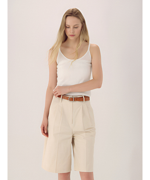 ACUD(アクド)の「Linen Rib Sleeveless Knit _Ivory(Tシャツ/カットソー・レディース・アイボリー・FREE)」の3枚目の写真