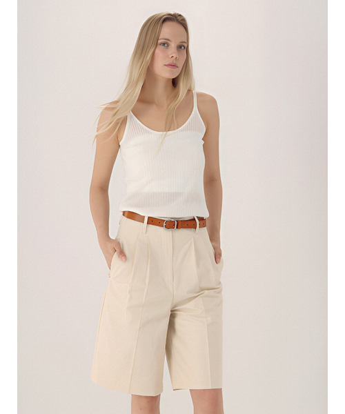 ACUD(アクド)の「Linen Rib Sleeveless Knit _Ivory(Tシャツ/カットソー・レディース・アイボリー・FREE)」の4枚目の写真
