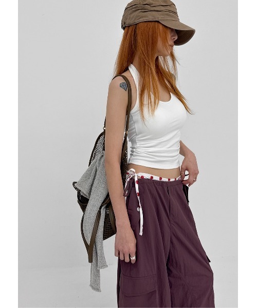 BLACKUP（ブラックアップ）の「[MADE] クールサマーボカシボートネックニット（ニット/セーター・レディース・ベージュ/ブラック・FREE）」の11枚目の写真
