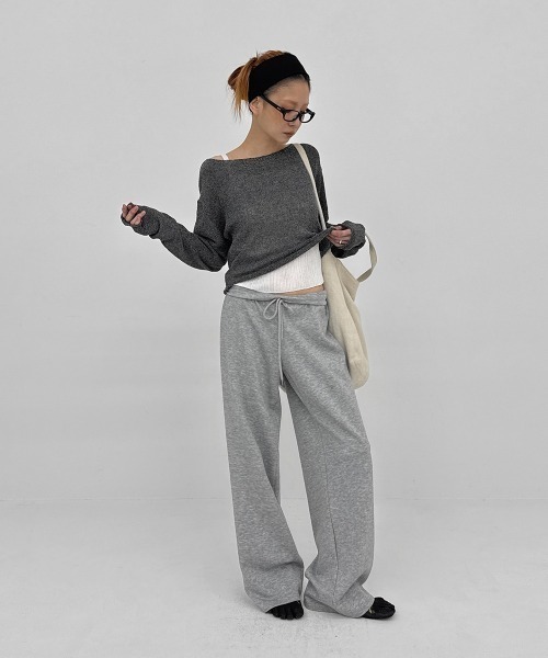 BLACKUP（ブラックアップ）の「[MADE] クールサマーボカシボートネックニット（ニット/セーター・レディース・ベージュ/ブラック・FREE）」の17枚目の写真