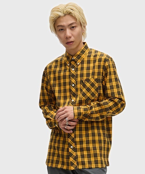 FRED PERRY(フレッドペリー)の「Macleod Tartan Shirt/マクラウドタータンチェックシャツ(シャツ/ブラウス・メンズ・ゴールド・S/M/L)」の1枚目の写真