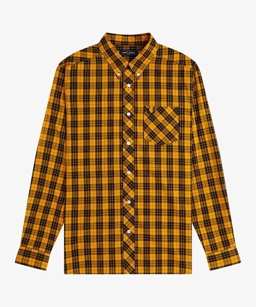 FRED PERRY(フレッドペリー)の「Macleod Tartan Shirt/マクラウドタータンチェックシャツ(シャツ/ブラウス・メンズ・ゴールド・S/M/L)」の4枚目の写真
