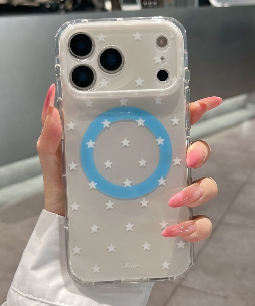 Fun & Daily(ファンアンドデイリー)の「MagSafe対応 Small Star iPhone 17 Pro ProMax : アイフォンケース(スマホケース/カバー・レディース・イエロー/ピンク/ホワイト・iPhone 17 Pro/iPhone 17 Pro Max/iPhone 17)」の2枚目の写真