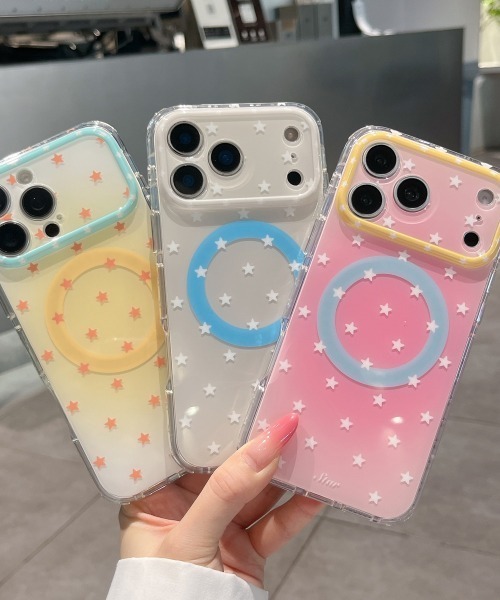 Fun & Daily(ファンアンドデイリー)の「MagSafe対応 Small Star iPhone 17 Pro ProMax : アイフォンケース(スマホケース/カバー・レディース・イエロー/ピンク/ホワイト・iPhone 17 Pro/iPhone 17 Pro Max/iPhone 17)」の8枚目の写真