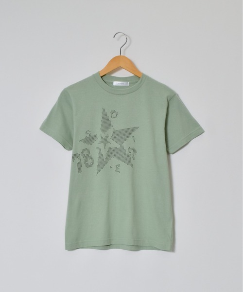 ＆soiree（アンドソワレ）の「【シルエット選べる2サイズ】クロスステッチ風Tシャツ（Tシャツ/カットソー・レディース・アッシュ/セージグリーン/ホワイト・FREE/MEDIUM）」の19枚目の写真