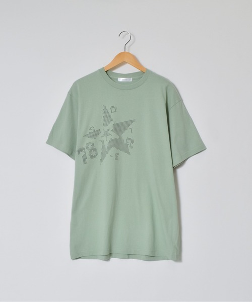＆soiree（アンドソワレ）の「【シルエット選べる2サイズ】クロスステッチ風Tシャツ（Tシャツ/カットソー・レディース・アッシュ/セージグリーン/ホワイト・FREE/MEDIUM）」の4枚目の写真