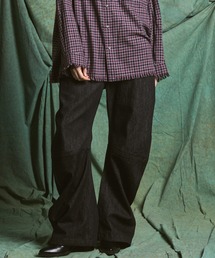 MAISON SPECIAL | 《UNISEX》Banana Curve Silhouette Prime-Wide Denim Pants/バナナカーブシルエットプライムワイドデニムパンツ【MAISON SPECIAL/メゾンスペシャル】■セットアップ対応■(デニムパンツ)