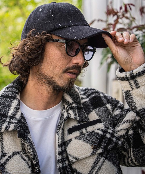 CAMBIO(カンビオ)の「mko13733-Pure Wool Tweed Baseball Cap キャップ(NF-262-BO001)(キャップ・メンズ・ダークグレー/ブラウン/ブラック・FREE)」の6枚目の写真