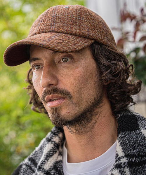 CAMBIO(カンビオ)の「mko13733-Pure Wool Tweed Baseball Cap キャップ(NF-262-BO001)(キャップ・メンズ・ダークグレー/ブラウン/ブラック・FREE)」の10枚目の写真