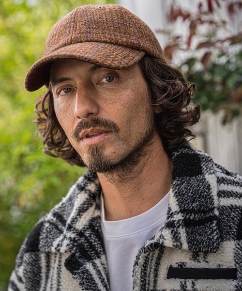 CAMBIO(カンビオ)の「mko13733-Pure Wool Tweed Baseball Cap キャップ(NF-262-BO001)(キャップ・メンズ・ダークグレー/ブラウン/ブラック・FREE)」の12枚目の写真