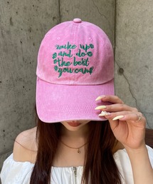ROGER AND RAW（ロジャーアンドロウ）の「ヴィンテージライク スマイル・フラワー ロゴ刺繍ベースボールキャップ（キャップ）」