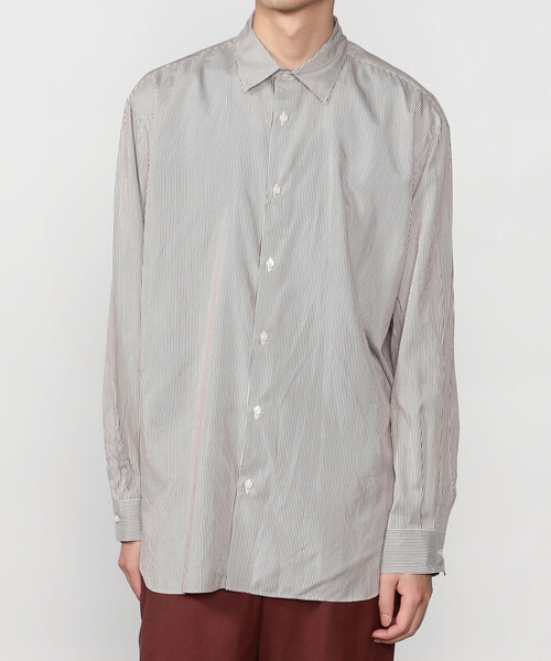 Bshop(ビショップ)の「078 CITE | シルク 長袖シャツ MEN(シャツ/ブラウス・メンズ・ブルー系その他/ブラウン系その他・M/L)」の2枚目の写真