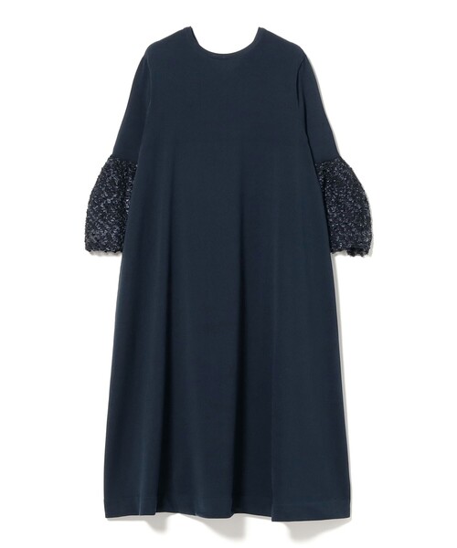 EFFE BEAMS（エッフェビームス）の「ファンシースリーブ ニット ワンピース（ワンピース・レディース・ネイビー/ブラック・ONE SIZE）」の6枚目の写真