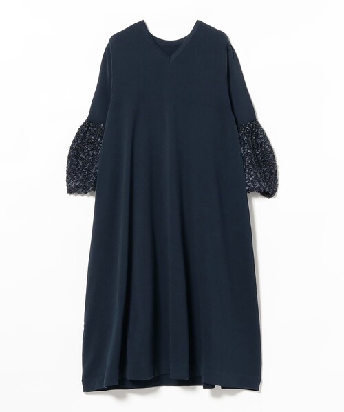 EFFE BEAMS（エッフェビームス）の「ファンシースリーブ ニット ワンピース（ワンピース・レディース・ネイビー/ブラック・ONE SIZE）」の9枚目の写真