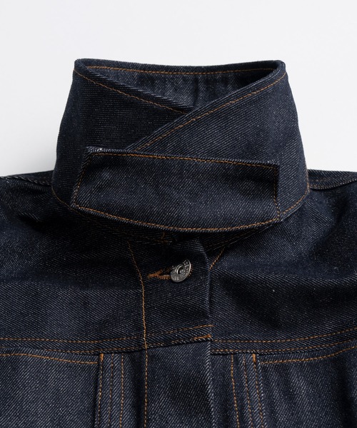 PRANK PROJECT(プランクプロジェクト)の「【2026Autumn Pre-Order】ストラクチャードデニムジャケット / Structured Denim Jacket(デニムジャケット・レディース・ネイビー/ブルー・FREE)」の21枚目の写真