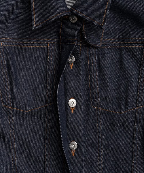PRANK PROJECT(プランクプロジェクト)の「【2026Autumn Pre-Order】ストラクチャードデニムジャケット / Structured Denim Jacket(デニムジャケット・レディース・ネイビー/ブルー・FREE)」の22枚目の写真