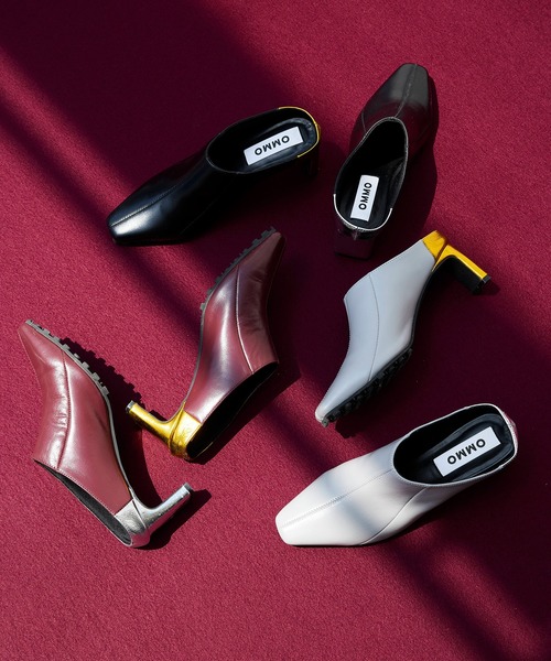 OMMO ミュール ASYMME METALLIC HEEL MULE（サンダル）｜OMMO（オーエムエムオー）の