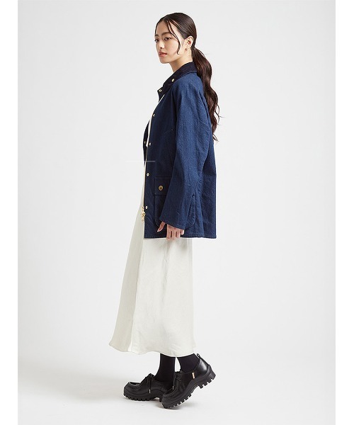 Barbour（バブアー）の「【CONISTON / コニストン】デニム ジャケット Japan Exclusive（レディース）（デニムジャケット・レディース・インディゴブルー/グレー・LARGE/MEDIUM/SMALL）」の4枚目の写真