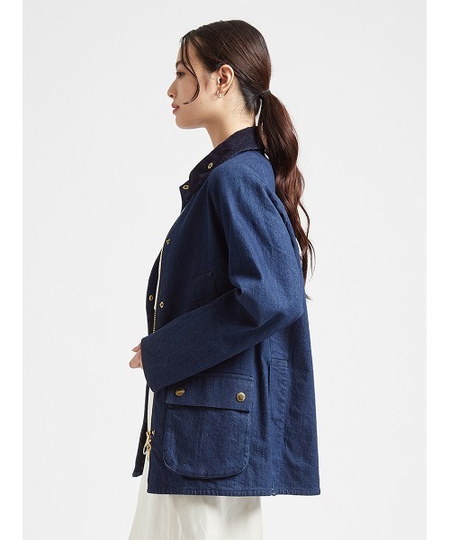 Barbour（バブアー）の「【CONISTON / コニストン】デニム ジャケット Japan Exclusive（レディース）（デニムジャケット・レディース・インディゴブルー/グレー・LARGE/MEDIUM/SMALL）」の7枚目の写真