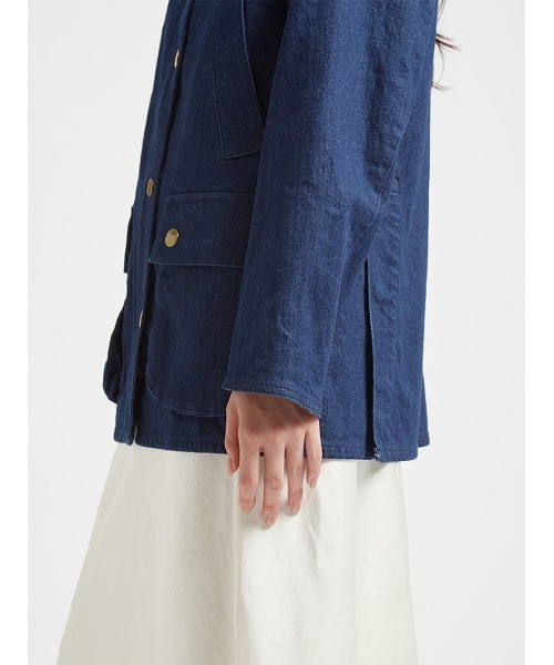 Barbour（バブアー）の「【CONISTON / コニストン】デニム ジャケット Japan Exclusive（レディース）（デニムジャケット・レディース・インディゴブルー/グレー・LARGE/MEDIUM/SMALL）」の10枚目の写真