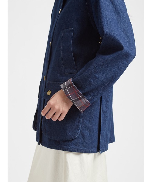 Barbour（バブアー）の「【CONISTON / コニストン】デニム ジャケット Japan Exclusive（レディース）（デニムジャケット・レディース・インディゴブルー/グレー・LARGE/MEDIUM/SMALL）」の11枚目の写真