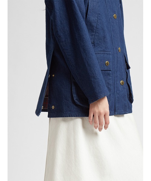 Barbour（バブアー）の「【CONISTON / コニストン】デニム ジャケット Japan Exclusive（レディース）（デニムジャケット・レディース・インディゴブルー/グレー・LARGE/MEDIUM/SMALL）」の12枚目の写真