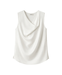 KIMDOH（キムド）の「Auren Drape Blouse - Black（シャツ/ブラウス）」