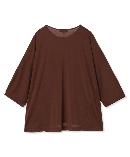 LE SOUK HOLIDAY(ルスークホリデー)の「リネンライクスラブドルマンスリーブプルオーバー【接触冷感・UVカット】(Tシャツ/カットソー・レディース・ブラック/ブラウン・M/L)」の20枚目の写真