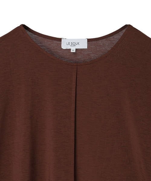LE SOUK HOLIDAY(ルスークホリデー)の「リネンライクスラブドルマンスリーブプルオーバー【接触冷感・UVカット】(Tシャツ/カットソー・レディース・ブラック/ブラウン・M/L)」の21枚目の写真