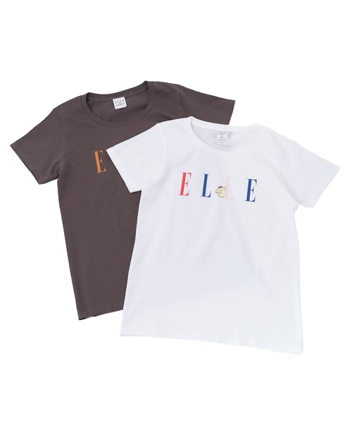 sanrio(サンリオ)の「【 sanrio / サンリオ 】 ポムポムプリン x ELLE Tシャツ WNI(Tシャツ/カットソー・レディース・チャコールグレー/ホワイト・FREE)」の1枚目の写真