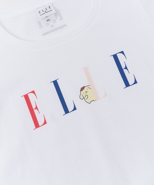 sanrio(サンリオ)の「【 sanrio / サンリオ 】 ポムポムプリン x ELLE Tシャツ WNI(Tシャツ/カットソー・レディース・チャコールグレー/ホワイト・FREE)」の6枚目の写真