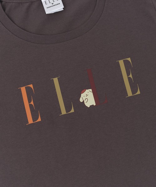sanrio(サンリオ)の「【 sanrio / サンリオ 】 ポムポムプリン x ELLE Tシャツ WNI(Tシャツ/カットソー・レディース・チャコールグレー/ホワイト・FREE)」の8枚目の写真