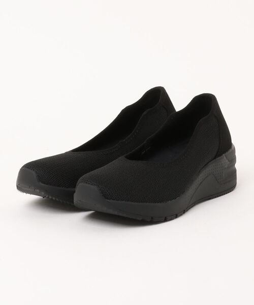 LUGG NAGG(ラグナグ)の「【NICO】【冷感接触】ベーシックニットウェッジパンプス【UVカット】【軽量】(パンプス・レディース・ベージュ/アイボリー/ブラック・23.5cm/24.0cm/23.0cm/22.5cm/24.5cm)」の1枚目の写真