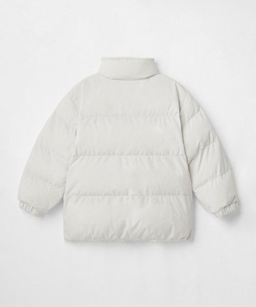 MUSINSA STANDARD KIDS（ムシンサスタンダードキッズ）の「デイリープファーリバーシブルフリースショートパディングジャケット[クリーム/クリーム]（ブルゾン・レディース・その他・100/160/110/120/130/140/150）」の3枚目の写真